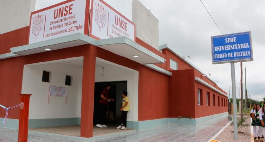 Inauguraron la Sede Universitaria UNSE en Beltrán