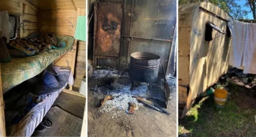 Santiagueños eran explotados en un campo: vivían en condiciones muy precarias