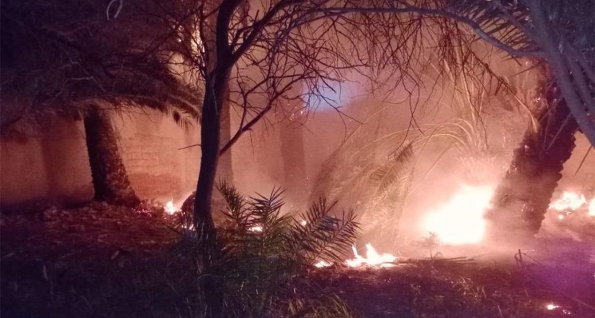 Incendio en un baldío alertó la calma en la Departamental 13 de Añatuya