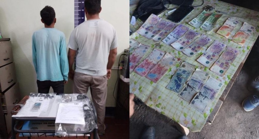 Detuvieron a dos hombres y secuestraron droga y dinero en Sachayoj