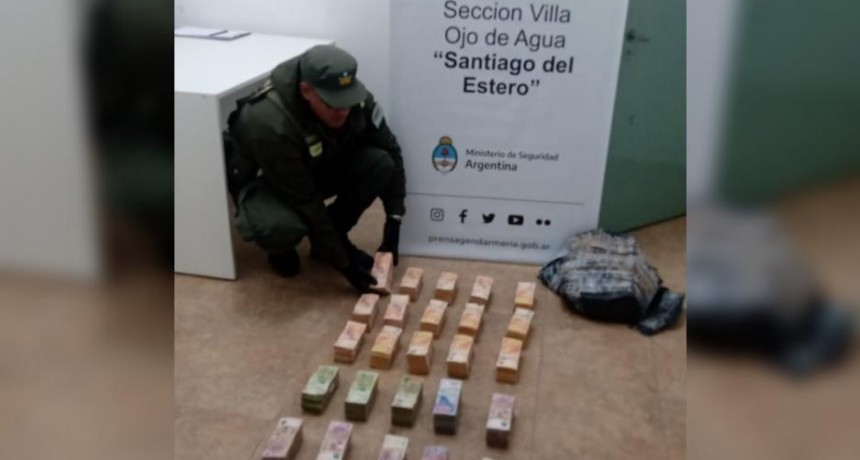 Gendarmería incautó más de 8 millones de pesos tras un control sobre Ruta 9