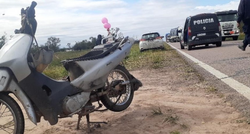 Conmoción en Quimilí por la muerte de una joven al chocar en moto contra un auto