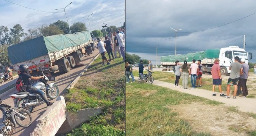 Dos personas mueren en el acto, arrolladas por un camión