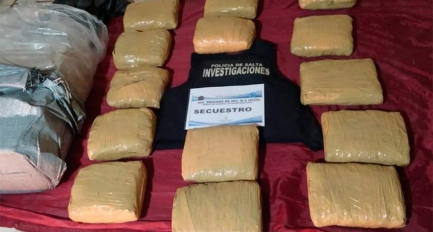 Golpe al marcotráfico en Salta: frustraron la venta de 64 mil dosis de droga