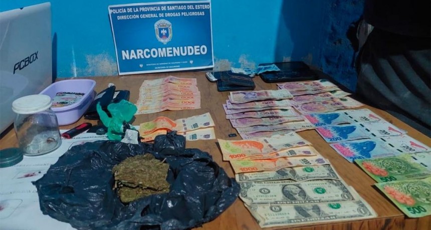 Detienen a un dealer tras un allanamiento y secuestran drogas