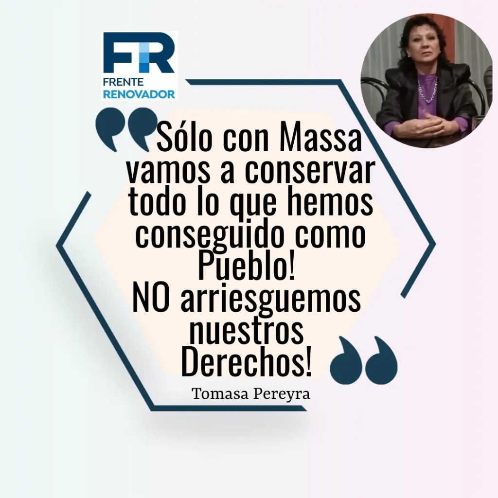 Frente Renovador Añatuya trabaja por la candidatura de Massa