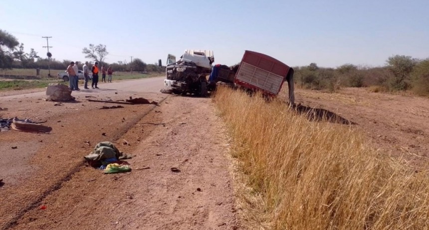 Choque de camiones en Ruta 92 dejó como saldo una víctima fatal