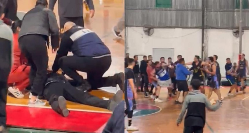 Escándalo en el básquet amateur: noquearon a un árbitro en pleno partido