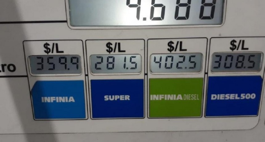 Ya rigen los nuevos precios de YPF en los surtidores locales