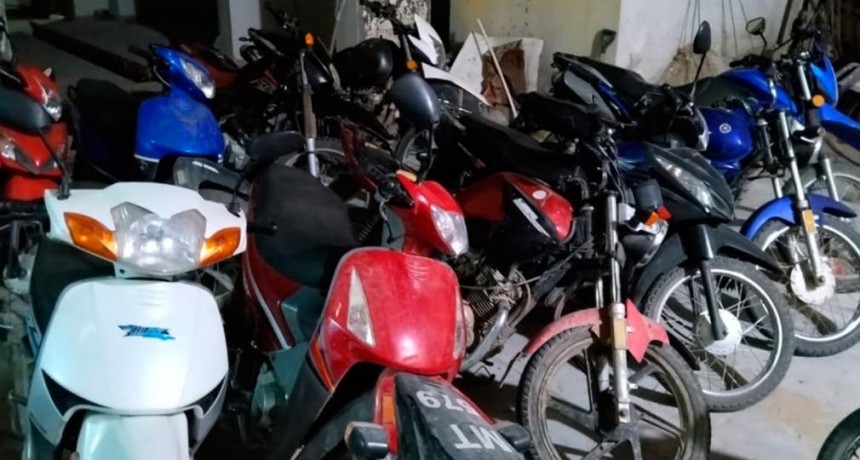 Operativos secuestran numerosa cantidad de motos por diversas infracciones