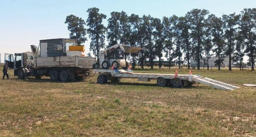 Llegaron maquinarias a Selva para la futura obra de 100 viviendas del Ipvu