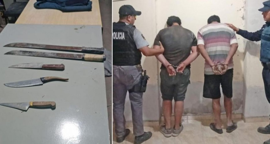 Tres jóvenes heridos y apresan al padre y un hermano menor