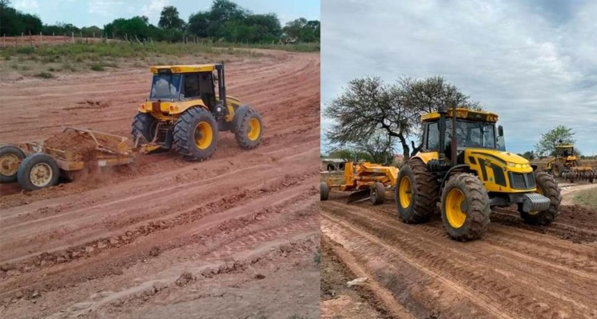 Los Juríes: construyen represas y arreglan caminos en la zona rural