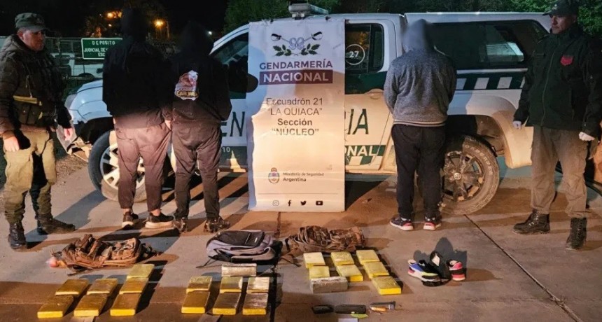 Gendarmería incauta más de 30 kilos de cocaína en dos procedimientos