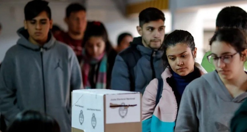 Más de 1 millón de jóvenes de 16 y 17 años están habilitados a votar en todo el país