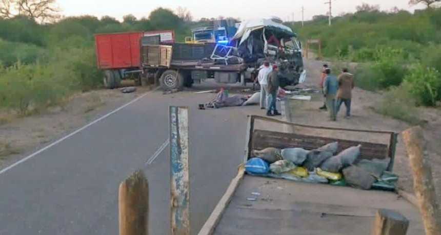 Violento accidente de camiones en la ruta 92 termina con 4 heridos